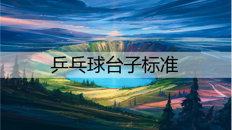 乒乓球台子标准
